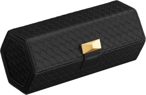 Κουτί Αποθήκευσης Ρολογιών Songmics Μαύρο 21x10x8.8 cm