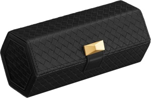 Κουτί αποθήκευσης ρολογιών Songmics Μαύρο 21x10x8.8 cm