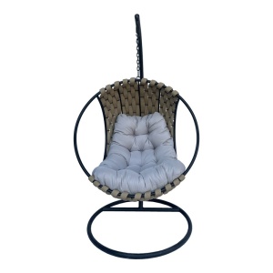 Κούνια Κήπου Makito Pako World, Μαύρο, PVC, Μπεζ-Γκρι, 100x105x195 cm