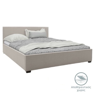 Κρεβάτι διπλό με αποθηκευτικό χώρο 160x200 cm Norse 9905 Μπεζ