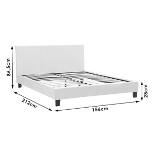Κρεβάτι διπλό 150x200 cm Nevil 3134 Σκούρο Γκρι - Img 9
