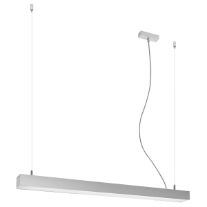 Κρεμαστό φωτιστικό LED Pinne, Γκρι, 3000K, 90x6x150 cm