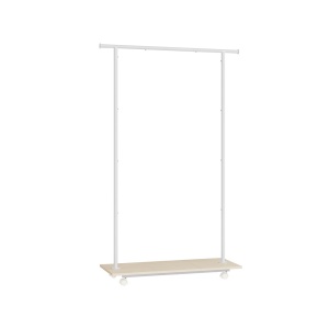 Κρεμάστρα ρούχων με ρόδες Songmics Μπεζ 98.5x35x160.3 cm