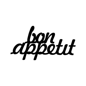 Μεταλλικό Διακοσμητικό Τοίχου Bon Appetit 1, Μαύρο, 50x30 cm - Img 2