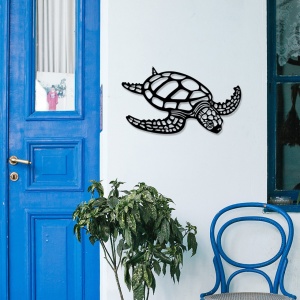 Μεταλλικός πίνακας Caretta Μαύρο 53x30 cm