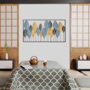 Μεταλλικός πίνακας Zevahir Πολύχρωμος 115x3x60 cm