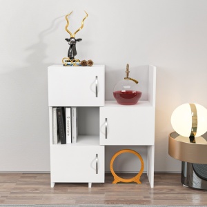 Ντουλάπα multifuncțional Anna Λευκό 65x89.8x31.5 cm - Img 5
