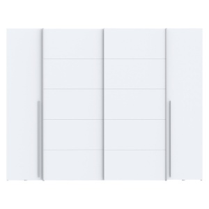 Ντουλάπα Verzo 4 Πόρτες Λευκό μελαμίνη 270.5x61.5x210.5 cm - Img 3