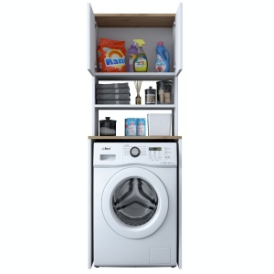 Ντουλάπι για Πλυντήριο Ρούχων KD101 Λευκό 65x183.6x60 cm - Img 8