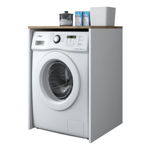 Ντουλάπι για Πλυντήριο Ρούχων KD103 Καρυδί 65x91.8x60 cm - Img 6