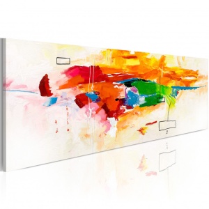 Πίνακας - Colors celebration 120x40 cm