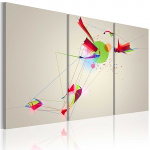 Πίνακας - Colors & shapes 120x80 cm