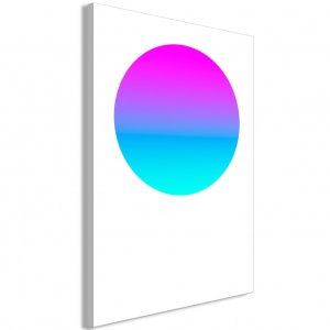 Πίνακας - Colourful Circle (1 Part) Vertical 60x90 cm