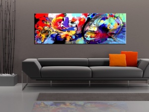 Πίνακας - Colourful Immersion 150x50 cm