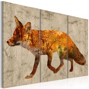 Πίνακας - Fox in the Wood 90x60 cm