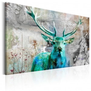 Πίνακας - Green Deer 120x80 cm