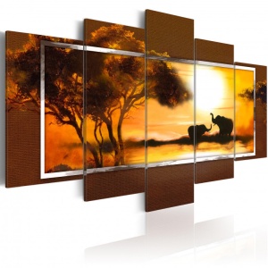 Πίνακας - Meeting at the savannah 200x100 cm