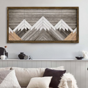 Πίνακας TAH035 Πολύχρωμος 120x60 cm