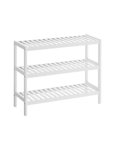 Παπουτσοθήκη, Songmics, Μπαμπού, Λευκό, LBS13W, 70 x 26 x 55 cm