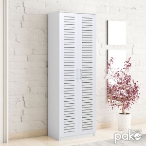 Παπουτσοθήκη Sante 21 Ζευγάρια Λευκό 60x37x183 cm - Img 2