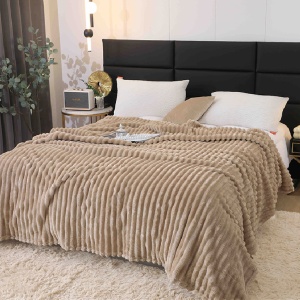 Παχιά Κουβέρτα Cocolino Stripe V4 Mink 200x230 cm