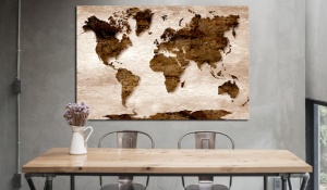 Πίνακας από φελλό - The Brown Earth [Cork Map] 60x40 cm - Img 2