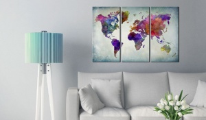 Πίνακας από φελλό - World in Colors [Cork Map] 90x60 cm - Img 2