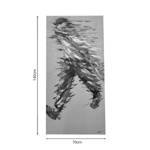 Πίνακας καμβά Walking 70x3x140 cm - Img 2