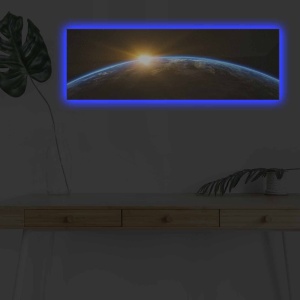 Πίνακας με LED 3090NASA Πολύχρωμο 30x90x3 cm - Img 2
