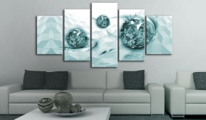 Πίνακας - Embedded In Turquoise 100x50 cm - Img 2