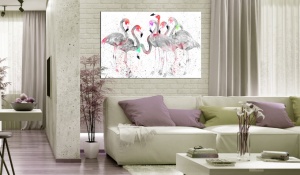 Πίνακας - Flamingoes Dance 120x80 cm - Img 2