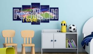 Πίνακας - Football My Love 200x100 cm - Img 2