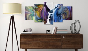 Πίνακας - Kiss of Colours 100x50 cm - Img 2