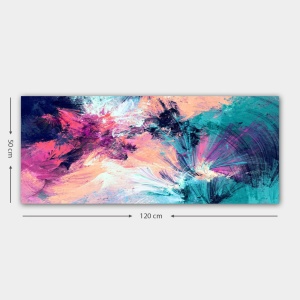 Πίνακας Rainbow Canvas 5 Πολύχρωμος 50x120 cm - Img 3