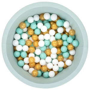 Πισίνα με μπαλάκια Bubble Pops v13 Μέντα 85x85x30 cm - Img 2