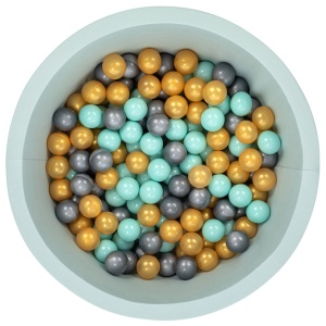 Πισίνα με μπαλάκια Bubble Pops v8 Μέντα 85x85x30 cm - Img 2