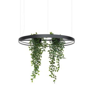 Πολυέλαιος LED Rio Bio 78, Μαύρος, 3000K, 78x78x200 cm