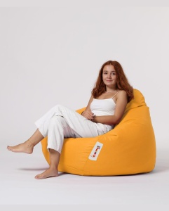 Πολυθρόνα Πουφ Κήπου Premium Κίτρινο 115x130x39 cm - Img 9