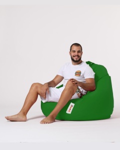 Πολυθρόνα Πουφ Κήπου Premium Πράσινο 115x130x39 cm - Img 5