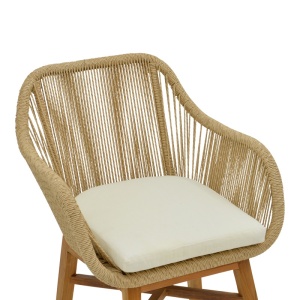 Πολυθρόνα Kalie Boho Pako World Φυσικό 60x61x80 cm - Img 6