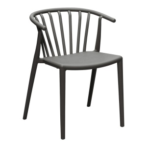 Πολυθρόνα Κήπου Armchair Pako World Σκούρο Γκρι 55x53x73 cm