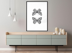 Πόστερ - Butterfly Collection I, με μαύρη κορνίζα, 40x60 cm - Img 2