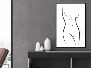 Πόστερ - Minimalist Nude, με μαύρη κορνίζα, 20x30 cm - Img 2
