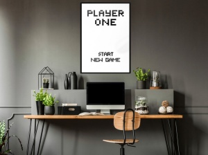 Πόστερ - Player One, με μαύρη κορνίζα, 30x45 cm - Img 2