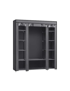 Πτυσσόμενη Ντουλάπα, Songmics, 150 x 45 x 175, LSF003I02, Γκρι
