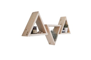 Ράφι τοίχου, Pako Word, ξύλο, 33x9x29 cm