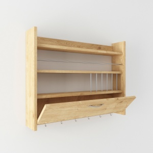 Ράφι κουζίνας Knott Δρυς 85x15x65 cm - Img 3