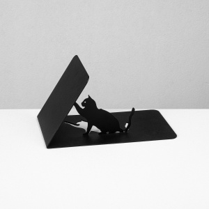 Ράφι τοίχου din μέταλλο Kitap Μαύρο 25.5x12.5x12 cm - Img 4