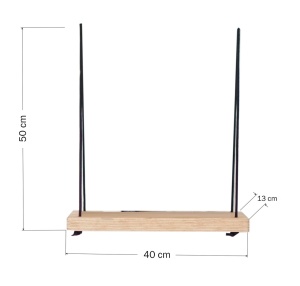 Ράφι Aa055 Καρυδί 40x50x13 cm - Img 3