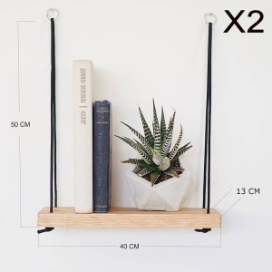Ράφι Aa098 Καρυδί 40x50x13 cm - Img 3